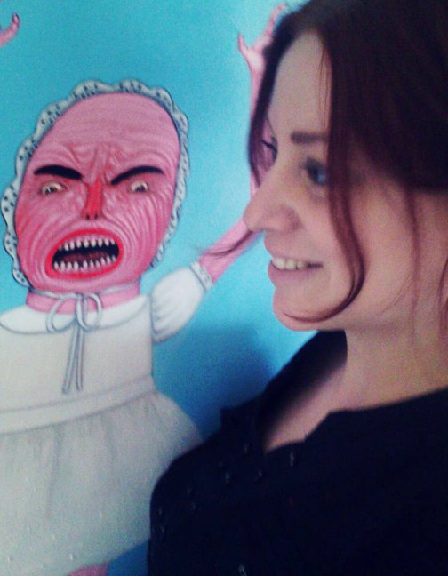 July - Working on "Sperm Wounds" - the first painting in almost 5 years!