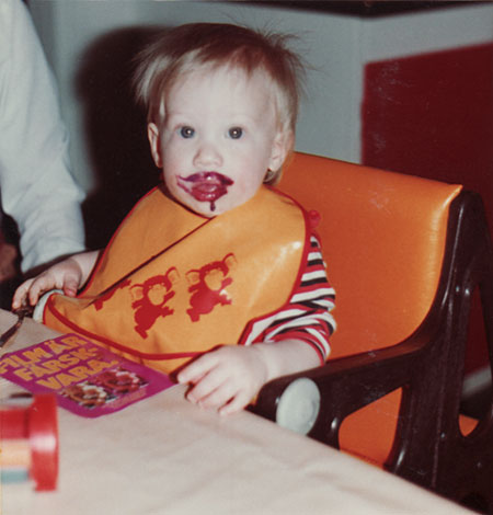 Me and blueberry soup, 1980